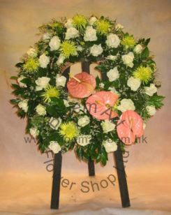 Mixed Floral Wreath - CODE 94999